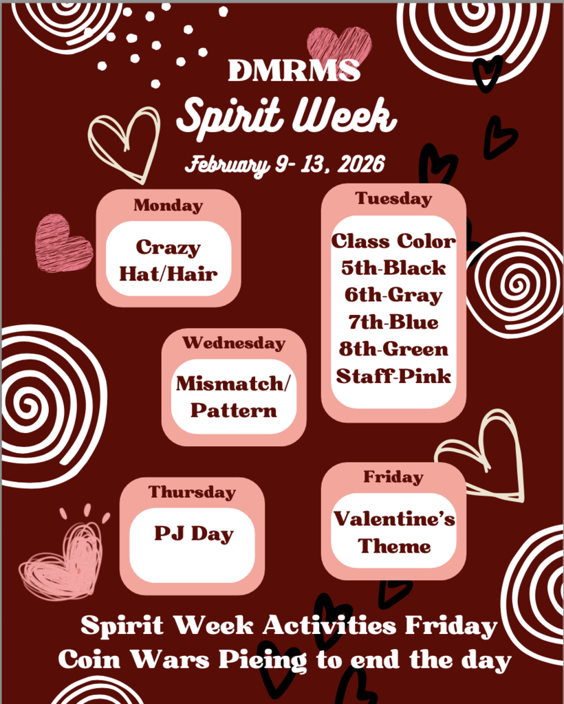 red, white and pink valentine flyer