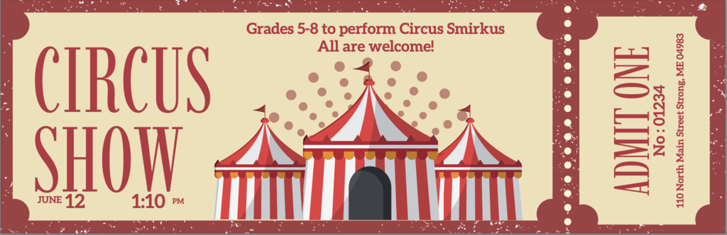 Circus Smirkus ticket