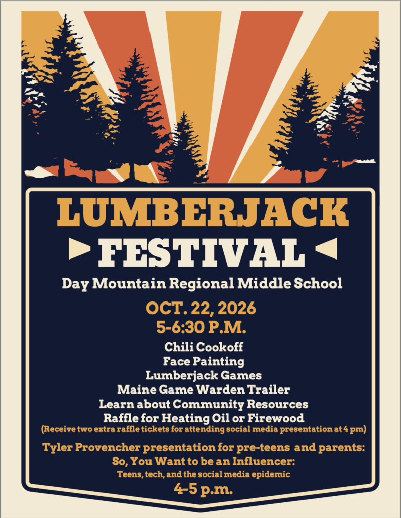 Sun and trees flyer- Lumberjack Festival 2026