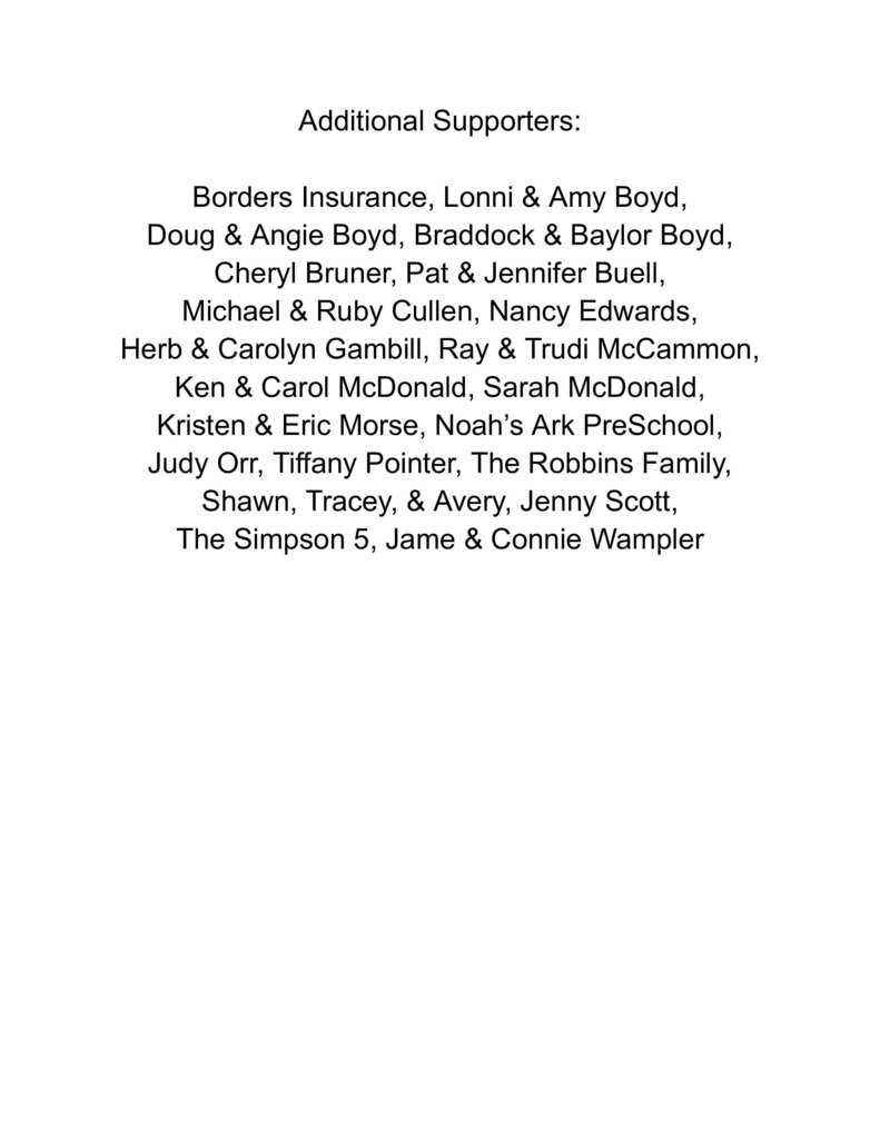 The Quiz Bowl team would like to thank all of the sponsors who helped to make their trip to Chicago possible.  