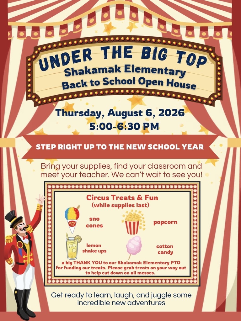 Open House 5-6:30 PM on August 6