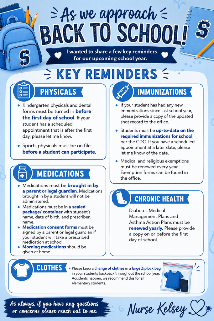 Back to School Information