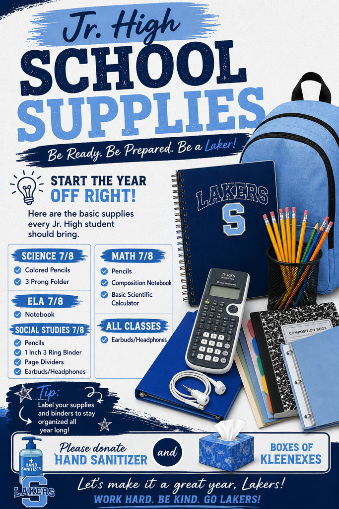 Jr. High School Supplies