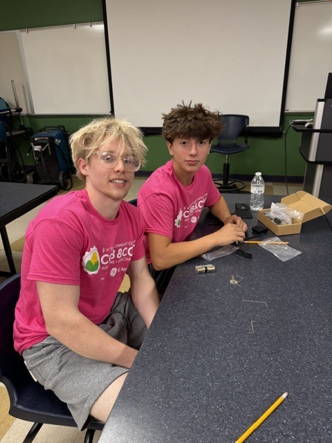 Shakamak students participating in STEM activities.