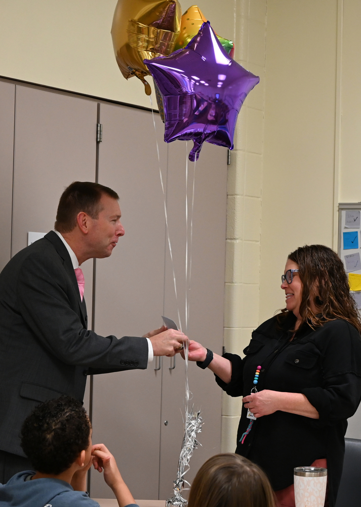 Teacher of the year award, Sam and Matt