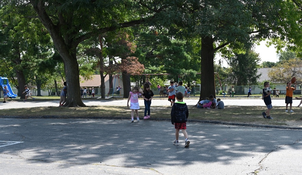 kids on playground