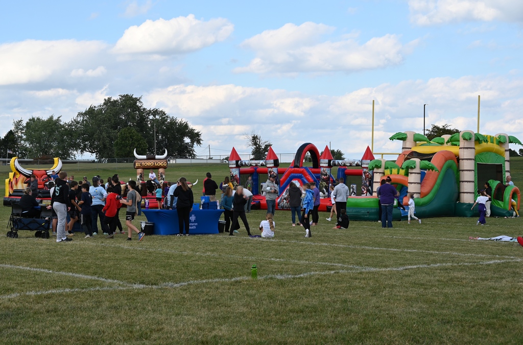 People on inflatable