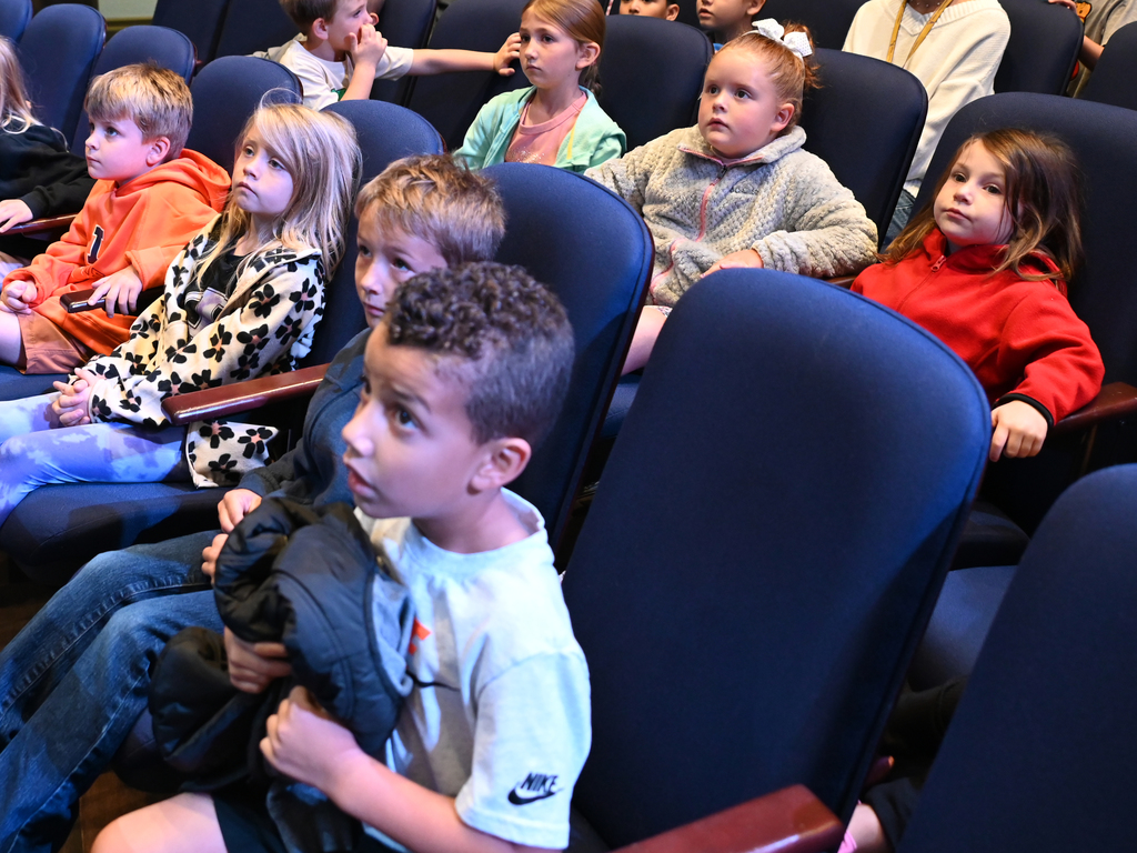 Students in theater