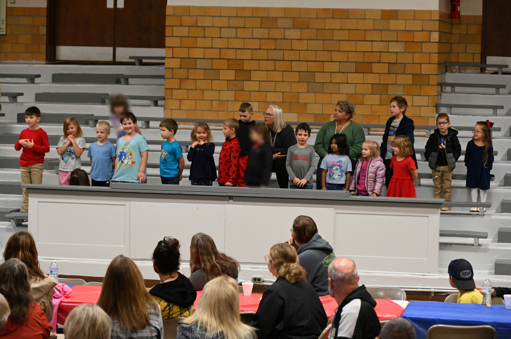 students standing in a line