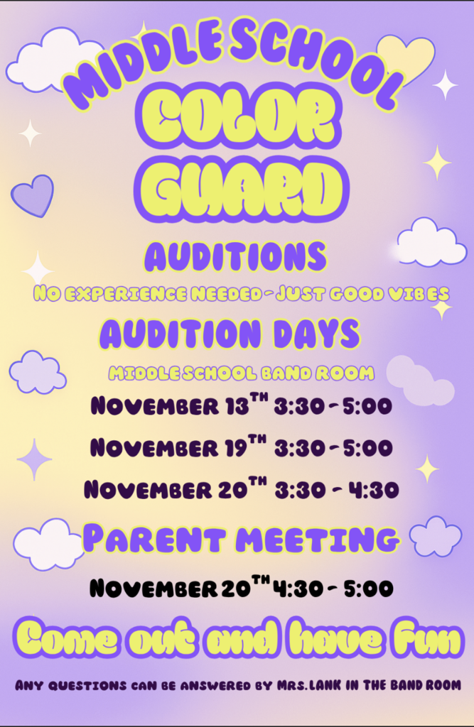 color gaurd audtions