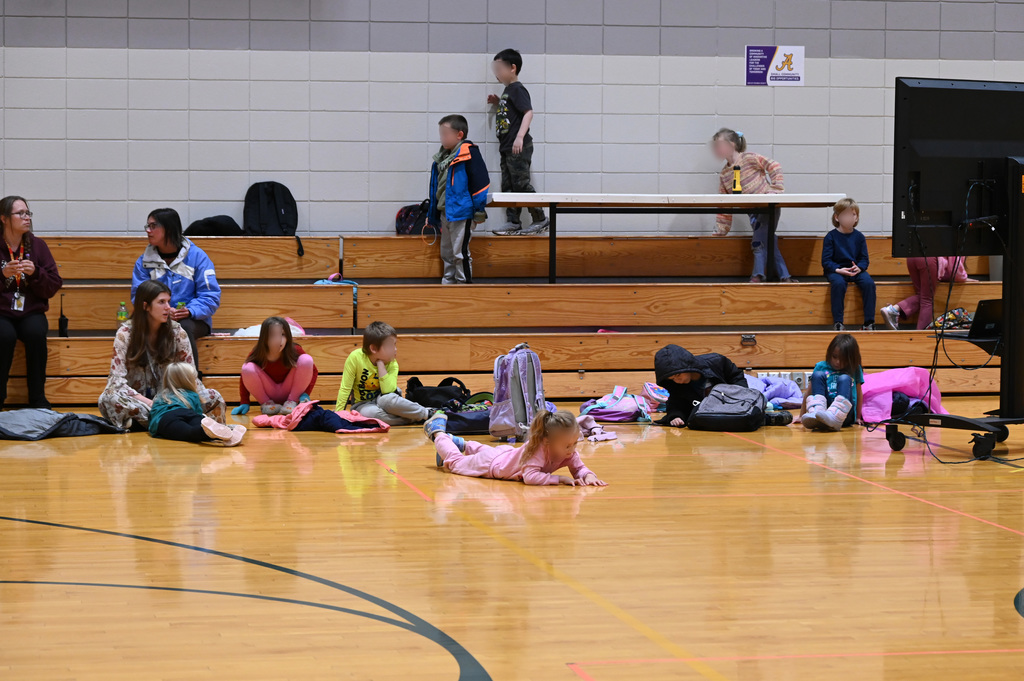 kids playing in a gym