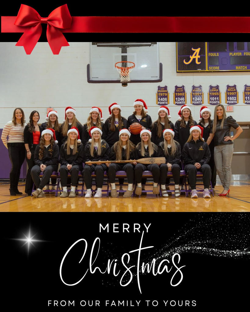 Girls basketball team christmas card.