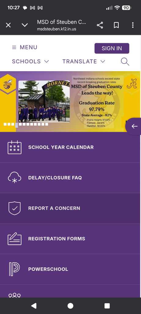 MSD of Steuben County mene