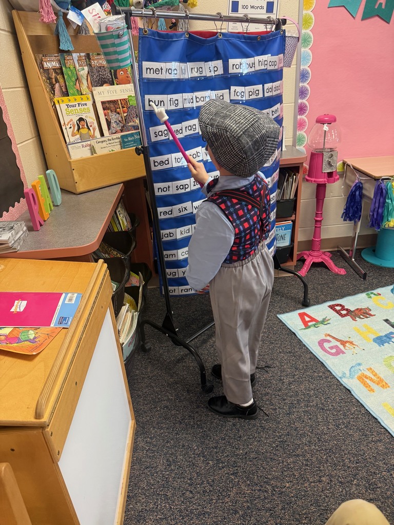 boy using word board