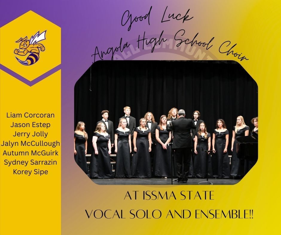 Good Luck Choir at State vocal solos and ensemble