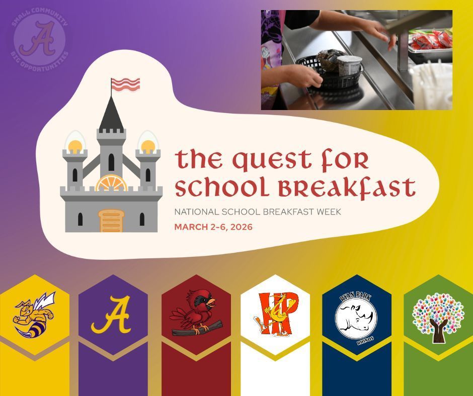 National School Breakfast Week March 2-6, 2026