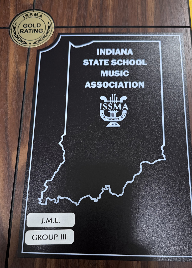 Indiana State School Music Association Gold award Group III