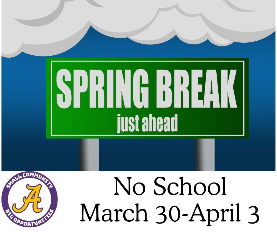 Spring Break just ahead, no school March 30-April 3 at MSDSC