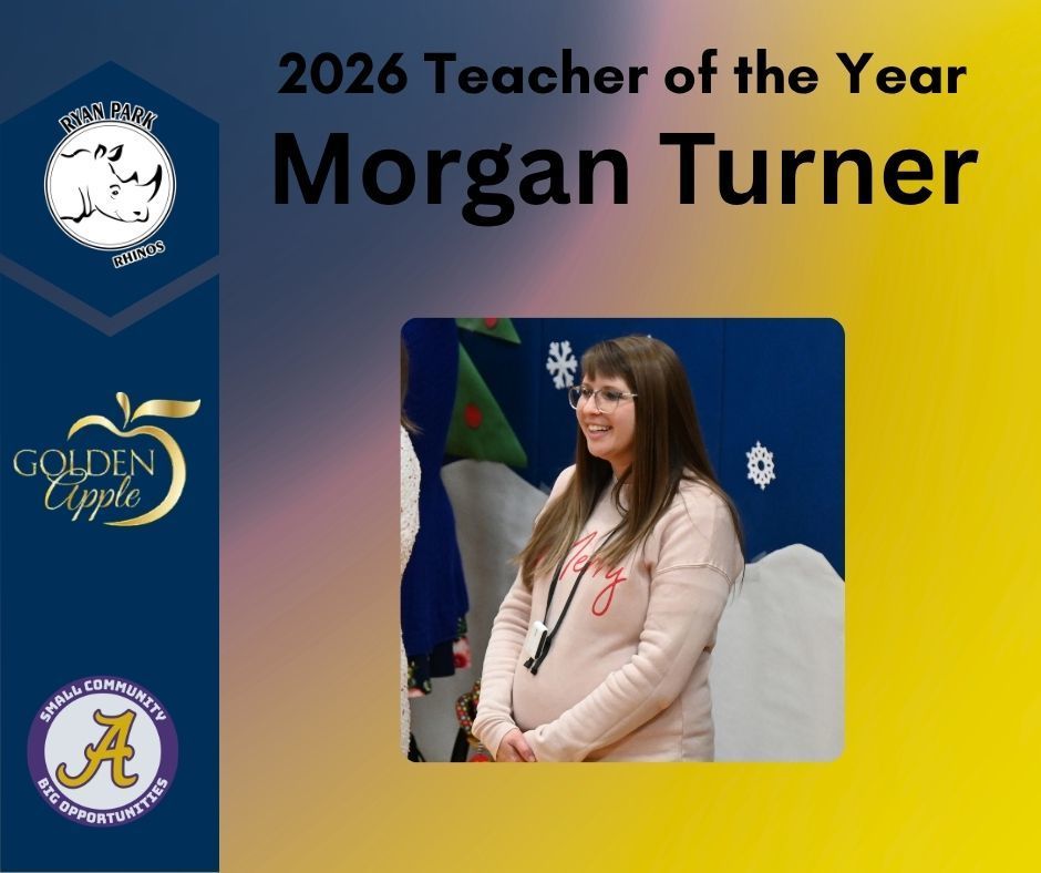 2023 Teacher of the year, Ryan Park Elementary Morgan Turner