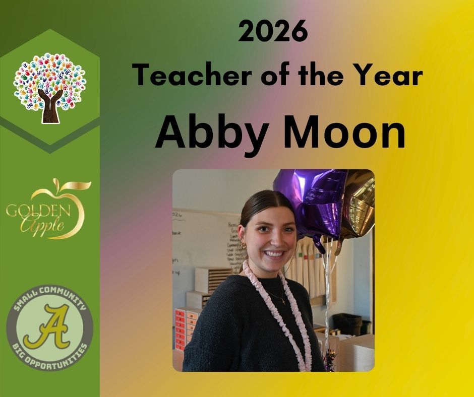 2024 Teacher of the year Pleasant Lake Abby Moon