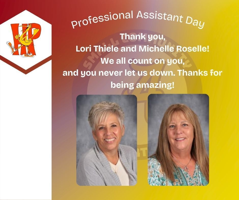 Thank you, Lori Thiele and Michelle Roselle! We all count on you, and you never let us down. Thanks for being amazing!