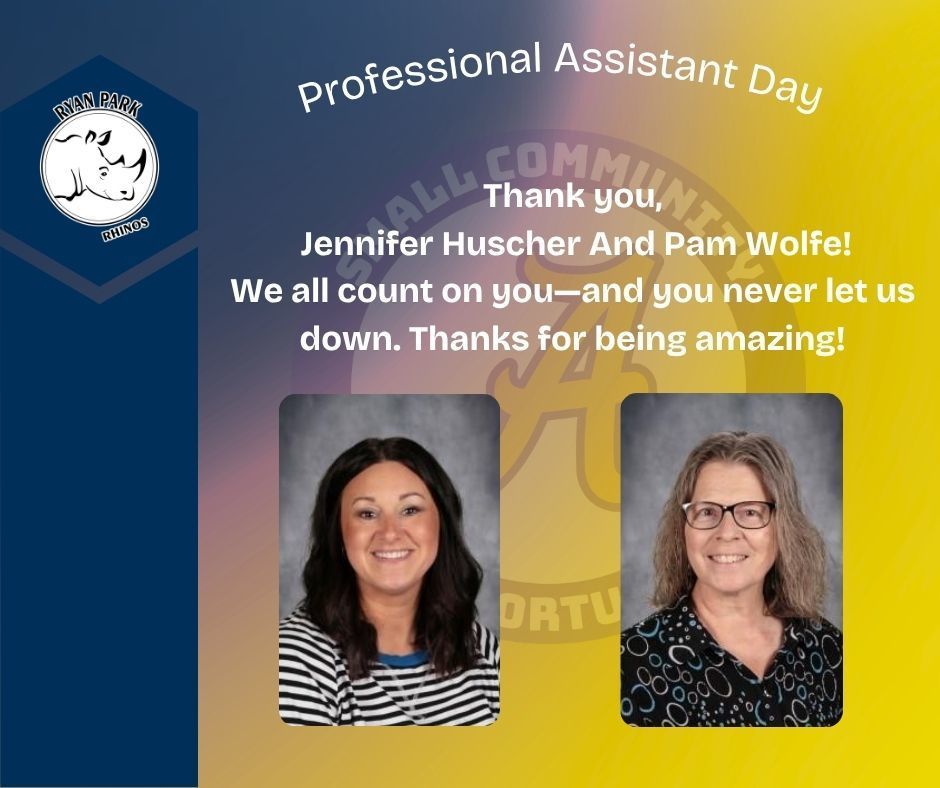 Thank you,  Jennifer Huscher And Pam Wolfe! We all count on you—and you never let us down. Thanks for being amazing!