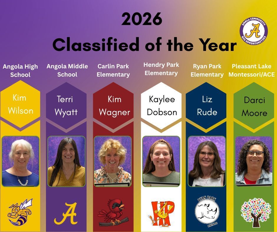 2026 Classified of the year, Kim Wilson, Terri Wyatt, Kim Wagner, Kaylee Dobson, Liz Rude, Darci Moore