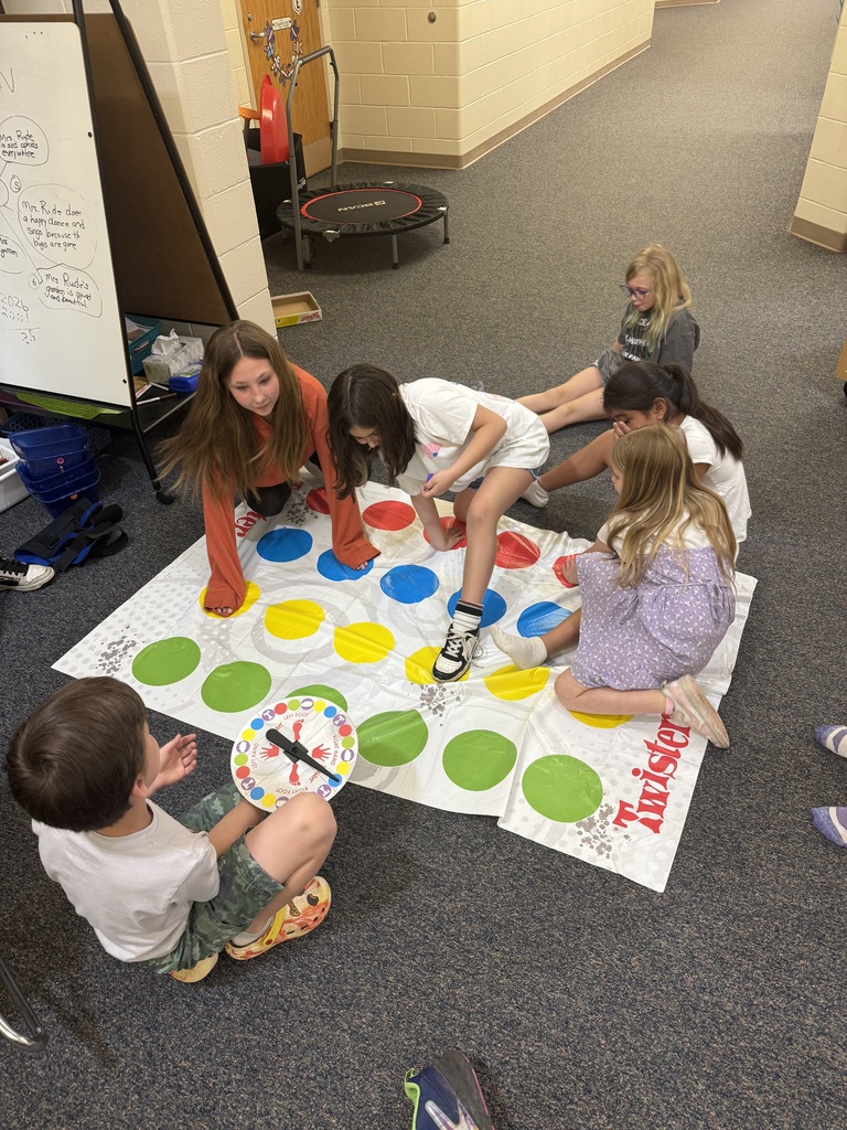 6 children playing twister