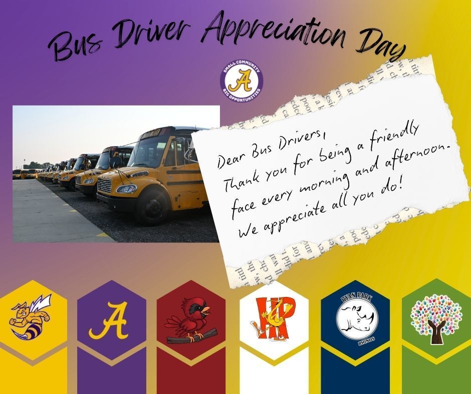 Bus Driver Appreciation Day Thank you note