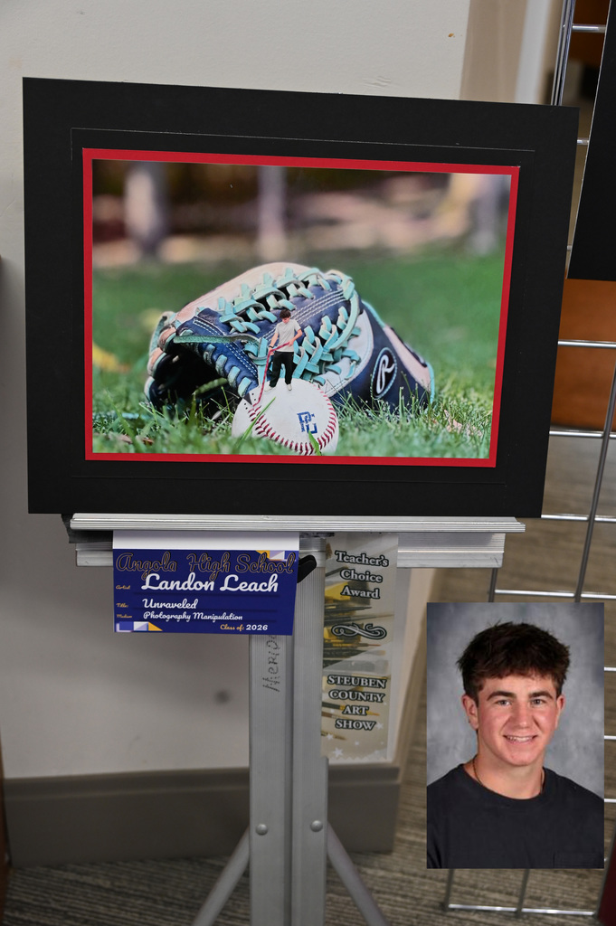 colage image of baseballmit ball and player, winner ribbon, image of artist
