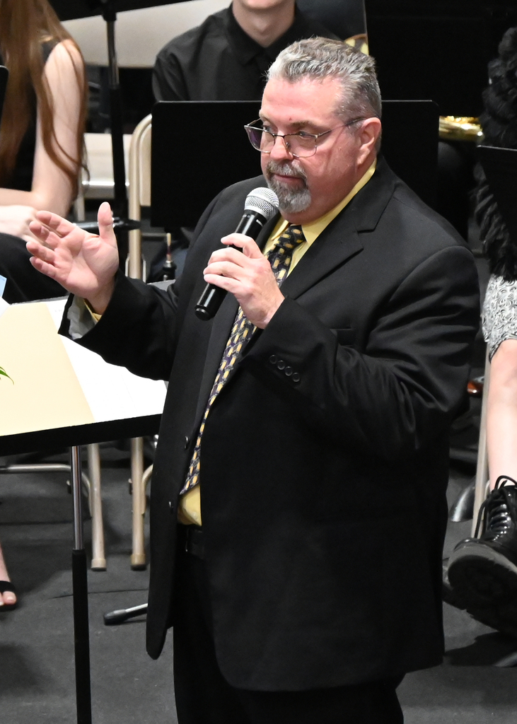man with microphone