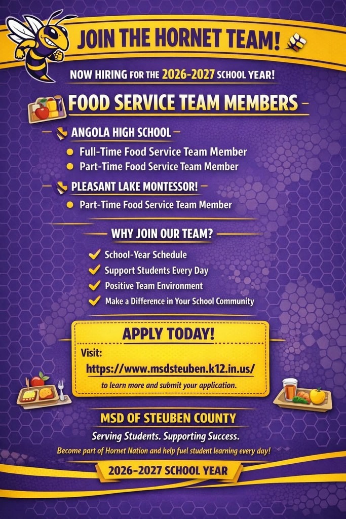 Food Service Job opening, Apply today