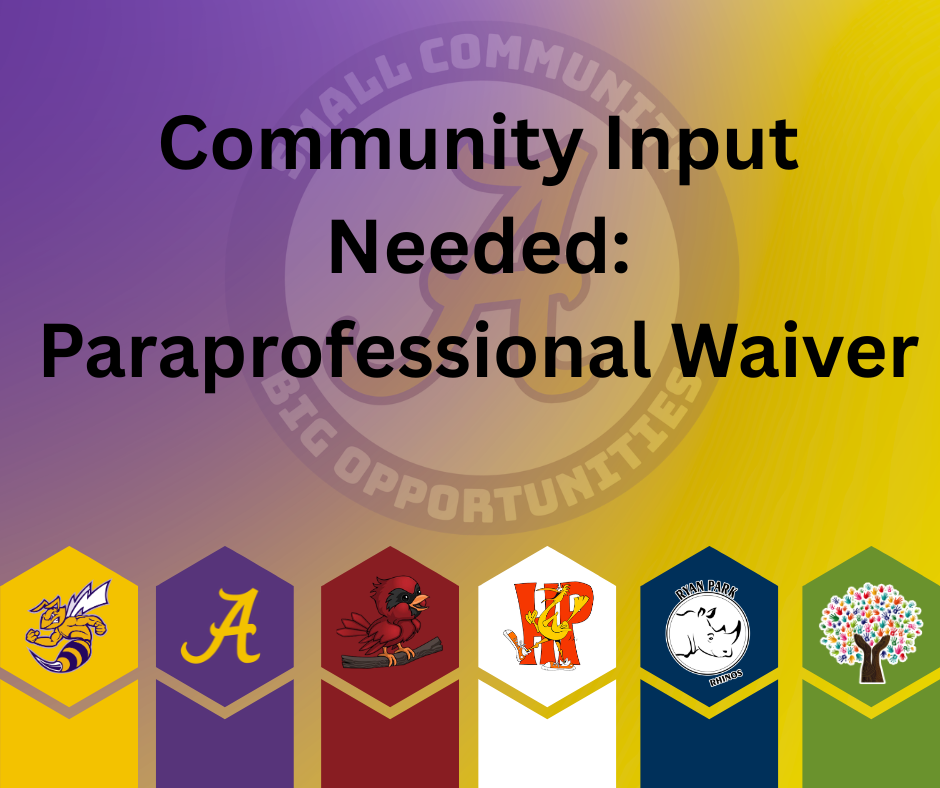 Community Imput Needed: Paraprofessional Waiver