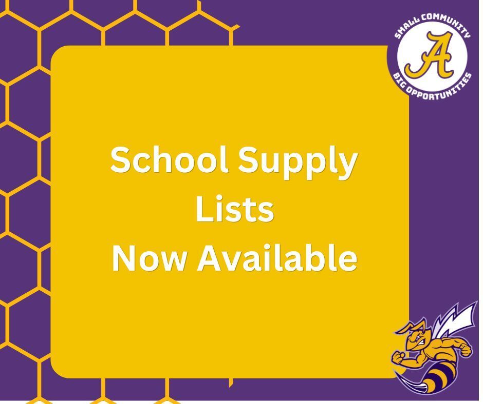 School Supply Lists Now Available