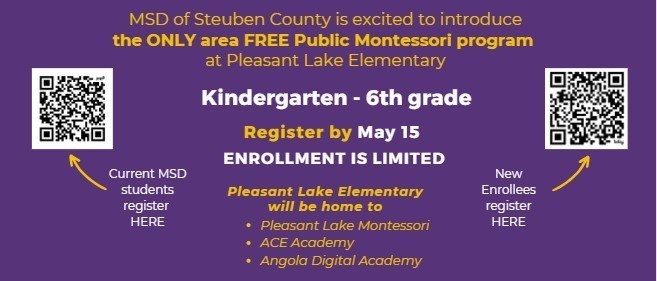 Montessori Enrollment QR Codes