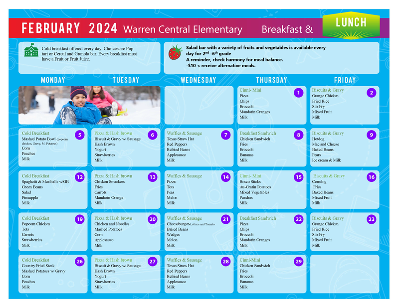 Lunch Menu | Warren Central Elementary School lunch-menu-warren-central-elementary-school