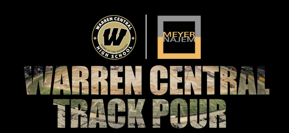 Warren Central Track Pour