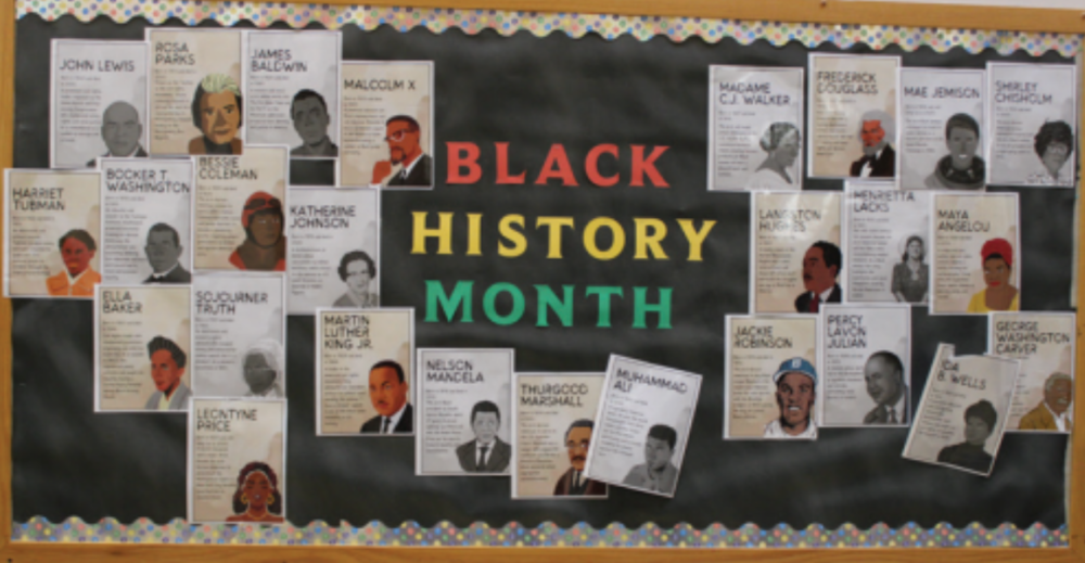 Black History Month bulletin board
