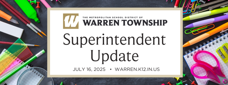 Superintendent Update - July