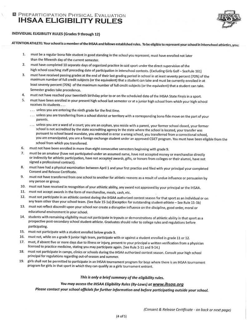 sports forms