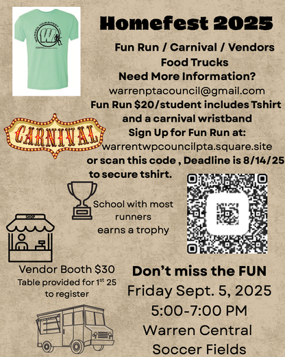 Sign up for the FUN RUN