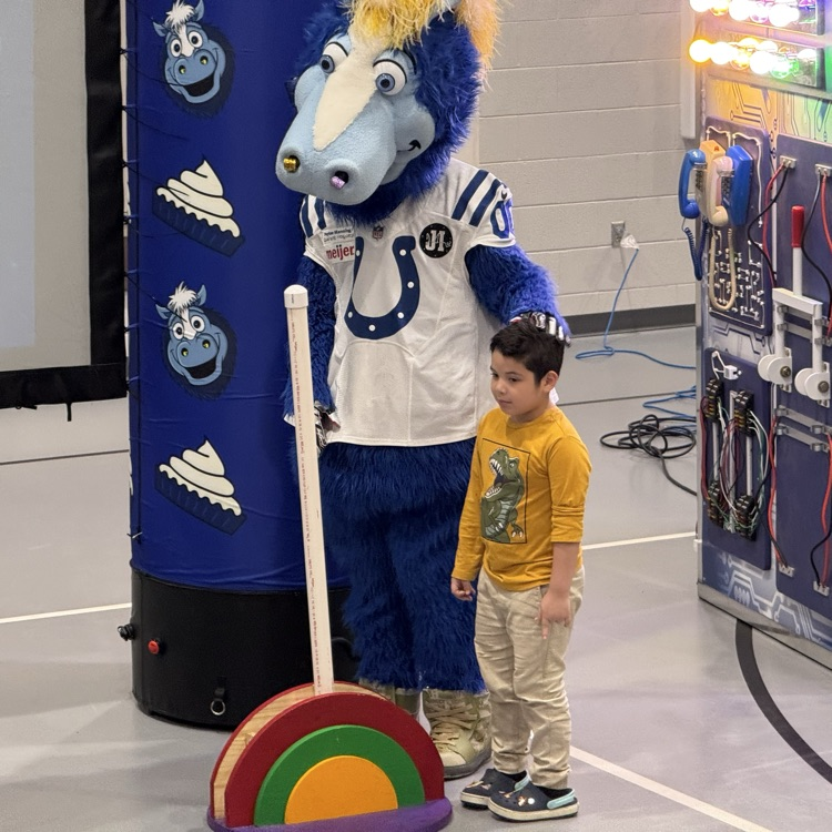 blue with kid