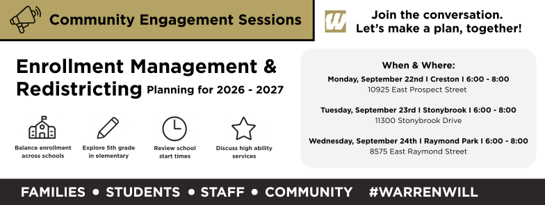 Community Engagement Sessions