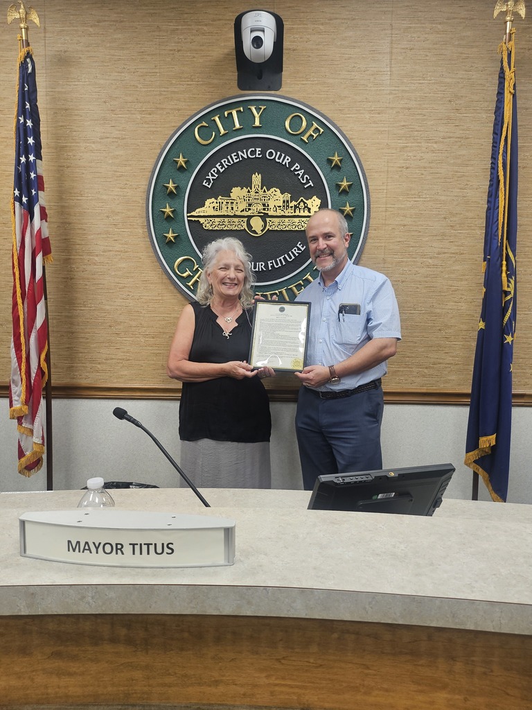 Receiving Mayoral Proclamation