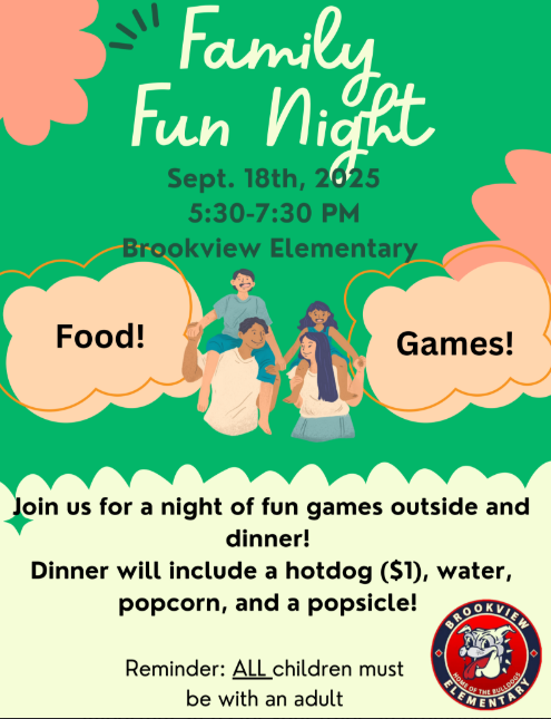 Family Fun Night-Come Join us this Thursday, September 17th!