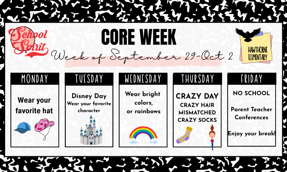 Dress up days next week
