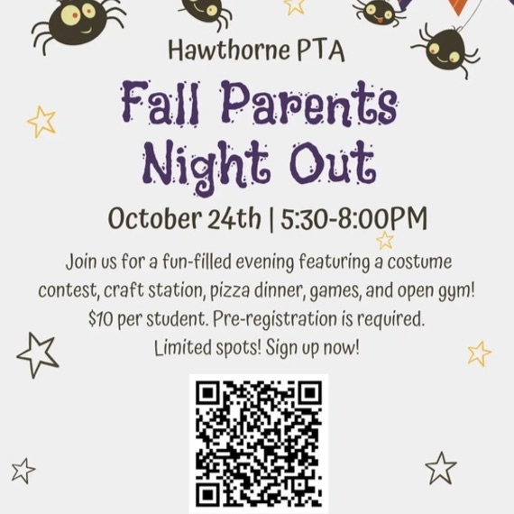 parents night out is tomorrow