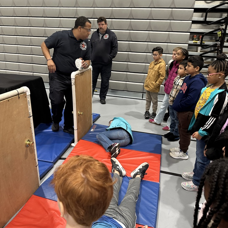 kids learning about fire safety 