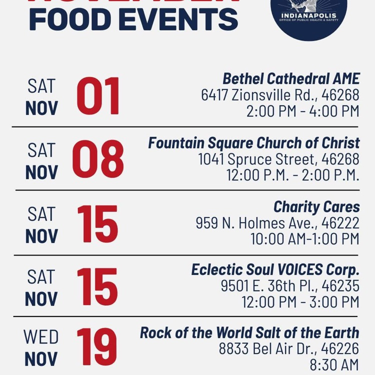 food events calendar 