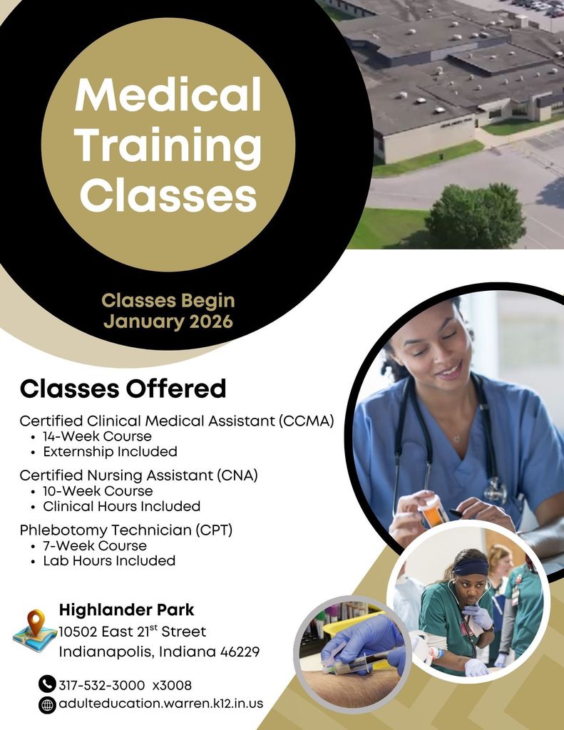 Career Training Medical Classes Marketing Flyer